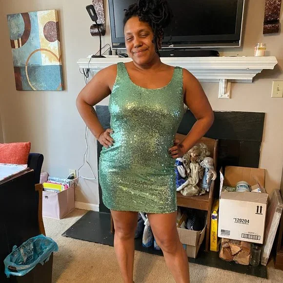 Rue 21 Size Large Green Party Dress